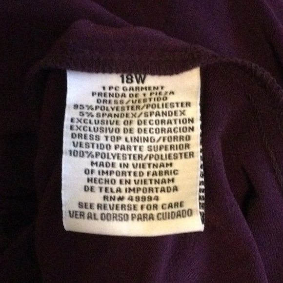 Very nice dress with crystal embellishment burgundy color - Picture 7 of 10